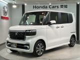 全国納車可 第三者機関証明書付 H SENSING 新車保証 試乗車 ワンオ-ナ- ナビLXU-242NBi TV Rカメラ CD録音 BTオ-ディオ装備のN-BOXカスタム ベースグレード入庫!