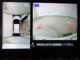 車両を上から見たような映像をディスプレイオーディオ画面に表示するパノラミックビューモニター