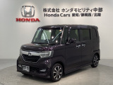 全国納車可 第三者機関証明書付 1年保証 ワンオ-ナ- TV Rカメラ 音楽機器接続 ドラレコ ETC LEDライト VSA クルコン アルミ装備のN-BOXカスタム GLホンダセンシング入庫!