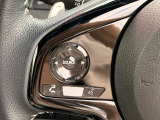 手元で操作できるステアリングスイッチ。安全運転をサポートします。