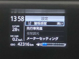 メーター内ディスプレイです。色々な情報を表示する事が出来ます。