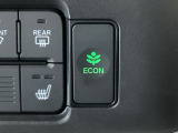 ★ECONスイッチ★ エコドライブを加速しよう!スイッチをONにすると、運転の仕方によるロスを抑え込み燃費をよくするようクルマが頑張ります(*^ー^*)燃費向上にチャレンジ♪