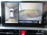 車両を上から見たような映像をディスプレイオーディオ画面に表示するパノラミックビューモニター
