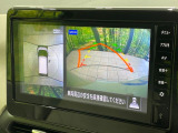 【アラウンドビューモニター】専用のカメラにより、上から見下ろしたような視点で360度クルマの周囲を確認することができます☆死角部分も確認しやすく、狭い場所での切り返しや駐車もスムーズに行えます。