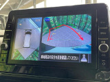 【アラウンドビューモニター】専用のカメラにより、上から見下ろしたような視点で360度クルマの周囲を確認することができます☆死角部分も確認しやすく、狭い場所での切り返しや駐車もスムーズに行えます。