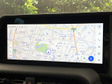 【12.3インチワイドナビ】高級感とインパクトのある大型ワイドナビを装備。各種オーディオ操作はもちろん、横長ワイド画面でのマップ2分割表示など、利便性も高いナビです♪