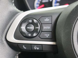 ステアリングスイッチ付き。前方から目を離すことなく操作することが可能です。