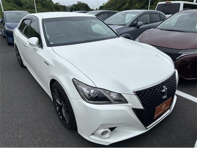 クラウンアスリート ハイブリッド 2.5 S ブラックスタイル 禁煙車 純正ナビ フルセグ...
