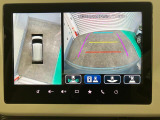 【全方位モニター】 4つのカメラで映像を映し出します。発進時、後退時も周囲の安全を確認し、サポートします^^