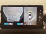 全周囲カメラ搭載☆運転席にいながら車全周囲が確認できるので駐車がスムーズに行なえます。駐車も楽々!