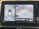 【アラウンドビューモニター】車を上から見下ろしているかのような映像で周囲の状況がひと目で確認、狭い駐車場に駐車するときも安心です♪