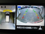 前後左右、見下ろしのモニター表示でバック時の障害物もしっかり見えます!