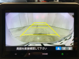 リアカメラ付で、後方をナビ画面で確認。車庫入れも安心です。もちろん、バックギアと連動しています。