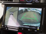 バックカメラの他に上から見下ろしたような画像が見れるアラウンド(全方位)モニター。前後左右を把握できます!