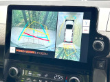 【パノラミックビューモニター】専用のカメラにより、上から見下ろしたような視点で360度クルマの周囲を確認することができます☆死角部分も確認しやすく、狭い場所での切り返しや駐車もスムーズに行えます。