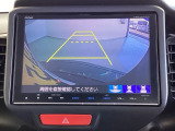 便利な3ビュー切り替え、ガイド線表示付きのバックカメラです。後退時、後方の視界をサポートします