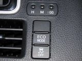 このECO MODEを押すと、車が燃費重視の設定になります。