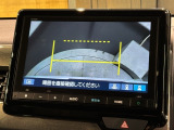 リバースギアに入れるだけで後方の表示へ切り替わります。夜間や雨の日の駐車も楽になりますよ。