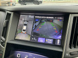 空から見たような映像で駐車ができるアラウンドビューモニター。ひと目でわかるセンサーに前後の衝突被害軽減ブレーキ付き。