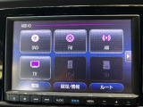 多彩なメディア再生。フルセグ、DVD再生、Bluetooth対応です。