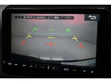 バックガイドモニターで後方の確認が出来て安心です。