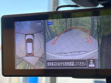 【アラウンドビューモニター】専用のカメラにより、上から見下ろしたような視点で360度クルマの周囲を確認することができます☆死角部分も確認しやすく、狭い場所での切り返しや駐車もスムーズに行えます。