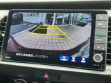 バックカメラ♪運転席から死角となりやすい部分も見えやすく車庫入れの苦手な方にも安心して駐車できます☆
