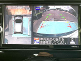 アラウンドビューモニター。上空から見下ろしている様な映像を映し出し車庫入れもスイスイ!