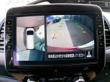 アラウンドビューモニター。クルマを上空から見下ろしているかのような映像で、駐車の際、周囲の安全を確認できます!