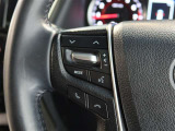 ステアリングスイッチ付き。前方から目を離すことなく操作することが可能です。