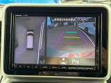 【360度カメラ】全方位モニターを装備し、車両の周囲を上空から見下ろすように映像で確認可能。駐車や狭い道での操作をサポートし、安全性を高めます。