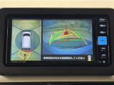 真上から見下ろしたような視点で車とその周囲を確認出来る画面と、車両後方を映し出すバックモニター画面の2つを表示してくれます。