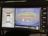 パノラミックビューモニターを装備。駐車場や交差点でクルマを真上から見るように周囲を確認できます。機能の詳細は販売店スタッフまでおたずねください。