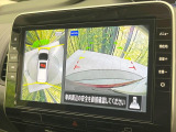 【アラウンドビューモニター】専用のカメラにより、上から見下ろしたような視点で360度クルマの周囲を確認することができます☆死角部分も確認しやすく、狭い場所での切り返しや駐車もスムーズに行えます。