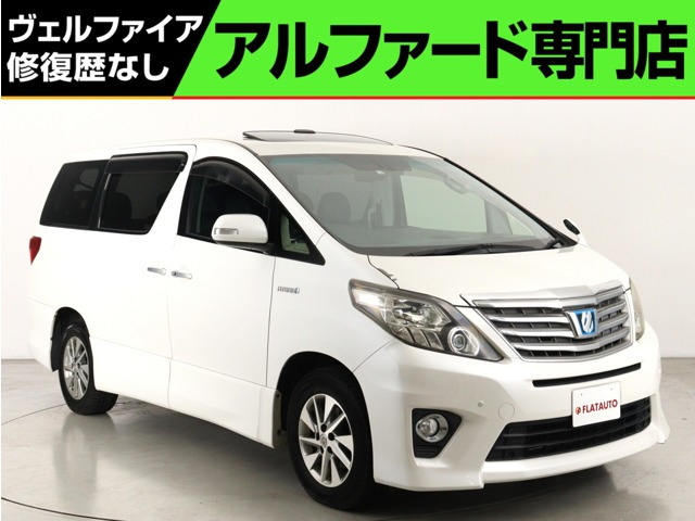 アルファードハイブリッド 2.4 SR Cパッケージ 4WD (禁煙車) (サンルーフ) 黒革電動...