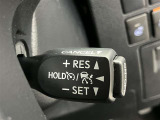 高速走行時に便利な追従型クルーズコントロールの操作スイッチです。