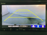 バックでの車庫入れも安心です! リアカメラが付いているバックモニター付のナビを装備しております。操作線もついており距離感も画面から確認できます。