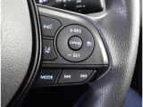ステアリングスイッチ付き。前方から目を離すことなく操作することが可能です。