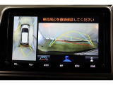 車両を上から見たような映像表示するパノラミックビューモニター付き!