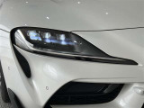 LEDヘッドライトです。デザイン性がよくとても明るいので、夜間の走行や悪天候でも安心です。しかも長寿命!