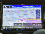 ケンウッド社製8インチナビを搭載しております。大画面で視認性が良いので扱いやすいです。