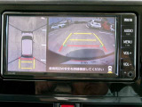 全周囲モニター付きですので、上から見たような映像も確認できます。(補助装置になりますので、目視でもご確認ください)