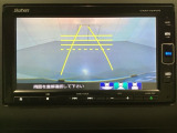 バックでの車庫入れも安心です! リアカメラが付いているバックモニター付のナビを装備しております。操作線もついており距離感も画面から確認できます。