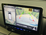 【マルチアラウンドモニター】専用のカメラにより、上から見下ろしたような視点で360度クルマの周囲を確認することができます☆死角部分も確認しやすく、狭い場所での切り返しや駐車もスムーズに行えます。