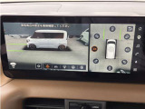 クルマの周囲を3D映像でぐるっと確認でき、安心して運転できます☆切り替えて、まるでクルマの下が透けて見える映像も見えて、落下物や水たまりをスムーズに回避できます♪