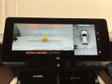 パノラミックビューモニター(全周囲モニター)です☆おクルマを空から見たように表示します。周囲の死角の確認に貢献します