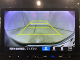 リアカメラ付で、後方をナビ画面で確認。車庫入れも安心です。もちろん、バックギアと連動しています。