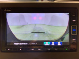 リアカメラ付で、後方をナビ画面で確認。車庫入れも安心です。もちろん、バックギアと連動しています。