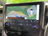 【パノラミックビューモニター】専用のカメラにより、上から見下ろしたような視点で360度クルマの周囲を確認することができます☆死角部分も確認しやすく、狭い場所での切り返しや駐車もスムーズに行えます。