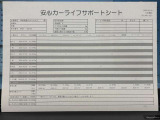 【安心カーライフサポートシート】京滋マツダでは、ご安心いただけるよう、新車をご購入いただいてからの整備歴を明確にしています。